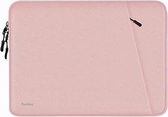 Laptop Sleeve Bag 13.3 inch, Shockproof Protective Computer Cover with Accessories Pocket, Portable Laptop Case Compatible with MacBook Air/Pro 13-13.3 inch, Compatible for MacBook Pro 14 inch, Pink