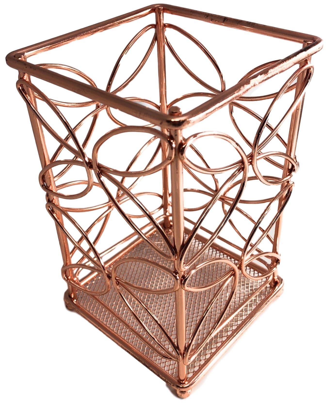 Copper plated utensil holder