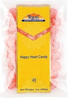 Rani Happy Heart Candy 7oz (200g) ~ Indian Tasty Treats | Vegan | Gluten Friendly | NON-GMO | Indian Origin