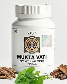 Ivy's Mukta Vati 360 Tablets - Potent Ayurvedic Herbal Supplement for Blood Pressure Support & Heart Health with Gotu Kola, Arjuna Bark & More - Talc Free, Laboratory Tested