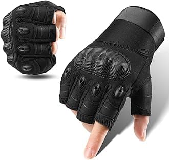 Cierto Motorcycle Gloves for Men and Women: Touch Screen Tactical Gloves with Full Finger Breathable Hard Knuckle & Adjustable Wrist for BMX ATV MTB Riding, Motocross, Road Racing, Cycling, Climbing