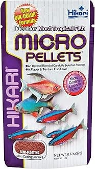 Tropical Semi-Floating Micro Pellets Fish Food, 0.77 Oz (22g)