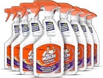 Mr Muscle Platinum Shower Shine Spray, Pack of 6 (6 x 750ml)
