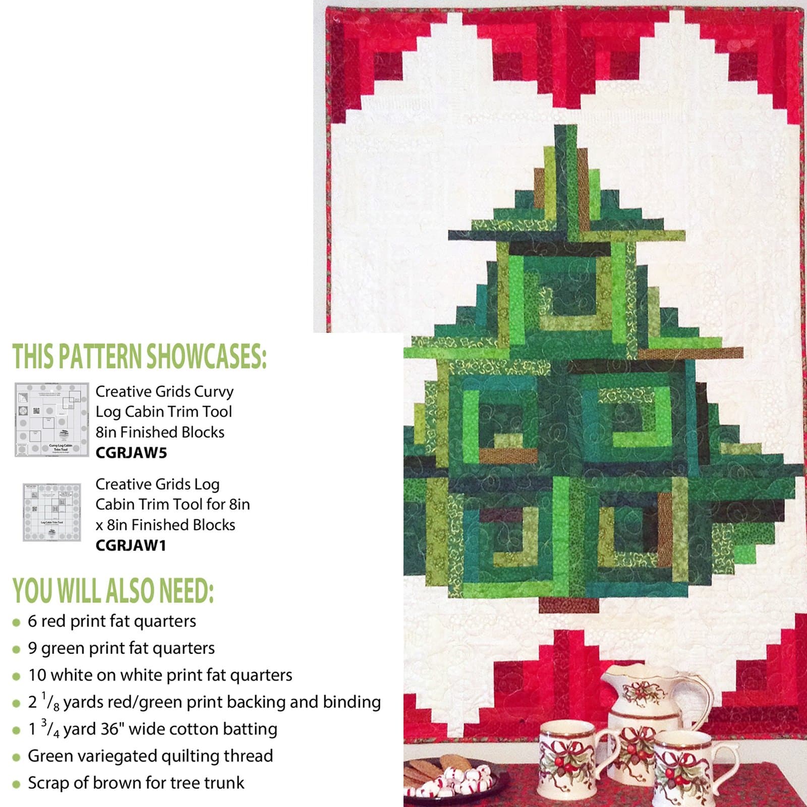 Trim the Tree~Pattern~by Cut Loose Press for Sewing and Quilting