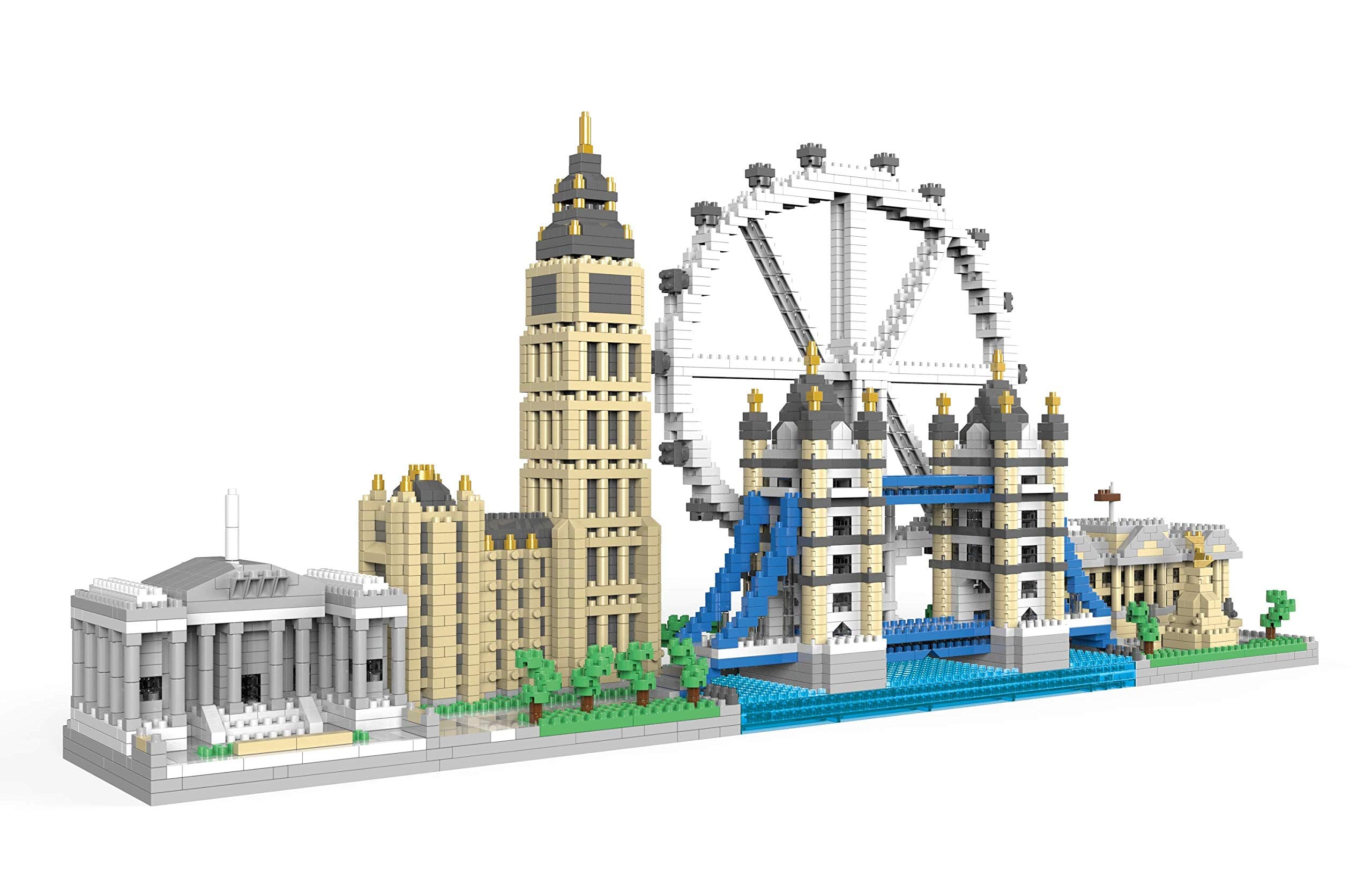Architecture London Skyline Collection Micro Mini Blocks Set Model Kit and Gift for Kids and Adults (3076 Pieces)