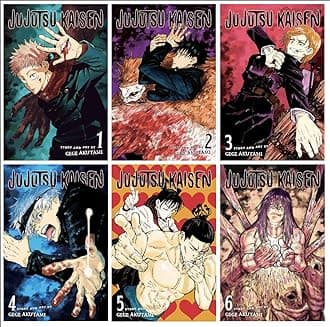 Jujutsu Kaisen Vol. 1,2,3,4,5,6 Bundle Set (6 Book Collection)