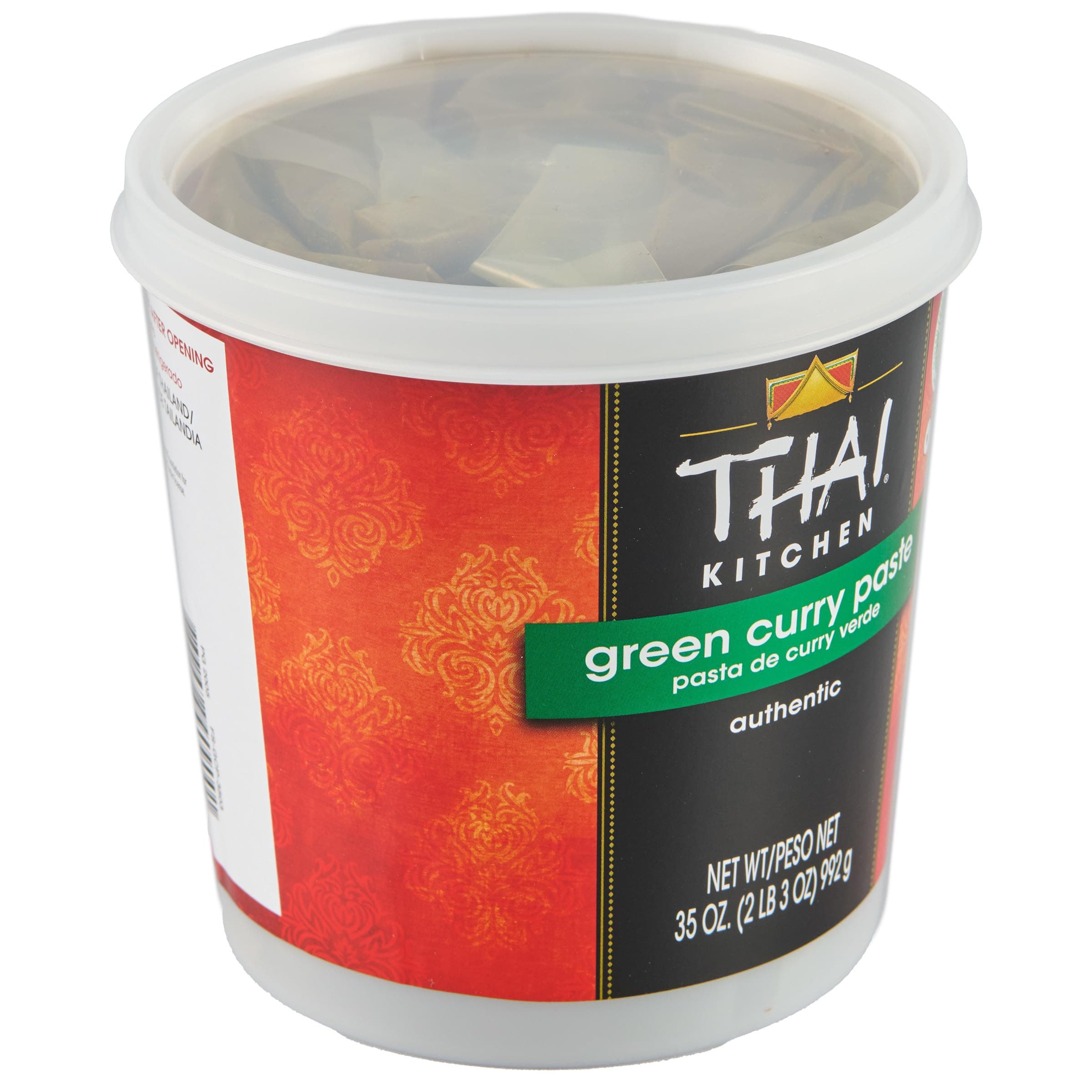 Green Curry Paste, 35 oz - One 35 Ounce Tub of Bulk Thai Green Curry Paste, Perfect for Vegetables, Soup Bases, Rice and More