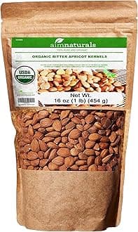 Bitter Apricot Kernels Organic Raw (1LB) -100% USDA Organic Certified – Product of Turkey (Free Electronic Book)