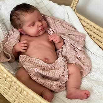 Anano Full Silicone Baby Doll 20 Inch Reborn Baby Dolls Silicone Full Body Girl, Realistic Babys Doll Lifelike Newborn Babies, Real Life Babys Reborn Dolls with Accessories