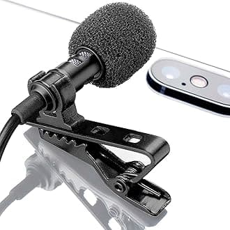 Smartphone Microphone for Video Recording - Lavalier Microphone for Android - Android External Clip On Smartphone Microphone - Vlogging Microphone for Android