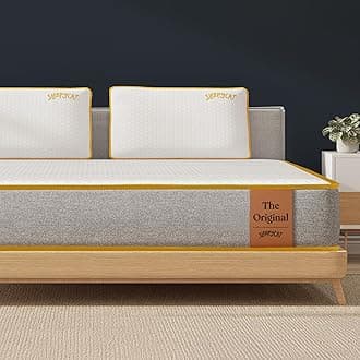 SleepyCat Original Ortho Mattress with AirGen™ Memory Foam | Medium Firm Feel for Balanced Comfort | 8 Inch Bed Mattress | Anti-Bacterial Fabric Cover |10 Years Warranty|(Single Size,78x36x8 inches)