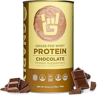 - Chocolate Protein Powder – NSF Sport Certified – 25g Protein, Muscle Repair – Grass Fed Whey Powder, Smooth Taste – Chocolate, 32 oz