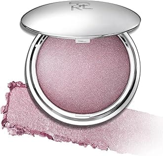 Shimmer Face Highlighter Makeup Powder, Gel to Powder Glow Finish, Leaving a Lightweight & Healthy Radiance, Long Lasting Luminous Face Body Highlighter Makeup,PK01 Pinkish Galaxy