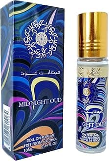 Midnight Oud 10ml | Perfume Oil/Attar | Bergamot, Amber, Leather, Sandalwood Aroma (for Men and Women) (Unisex)