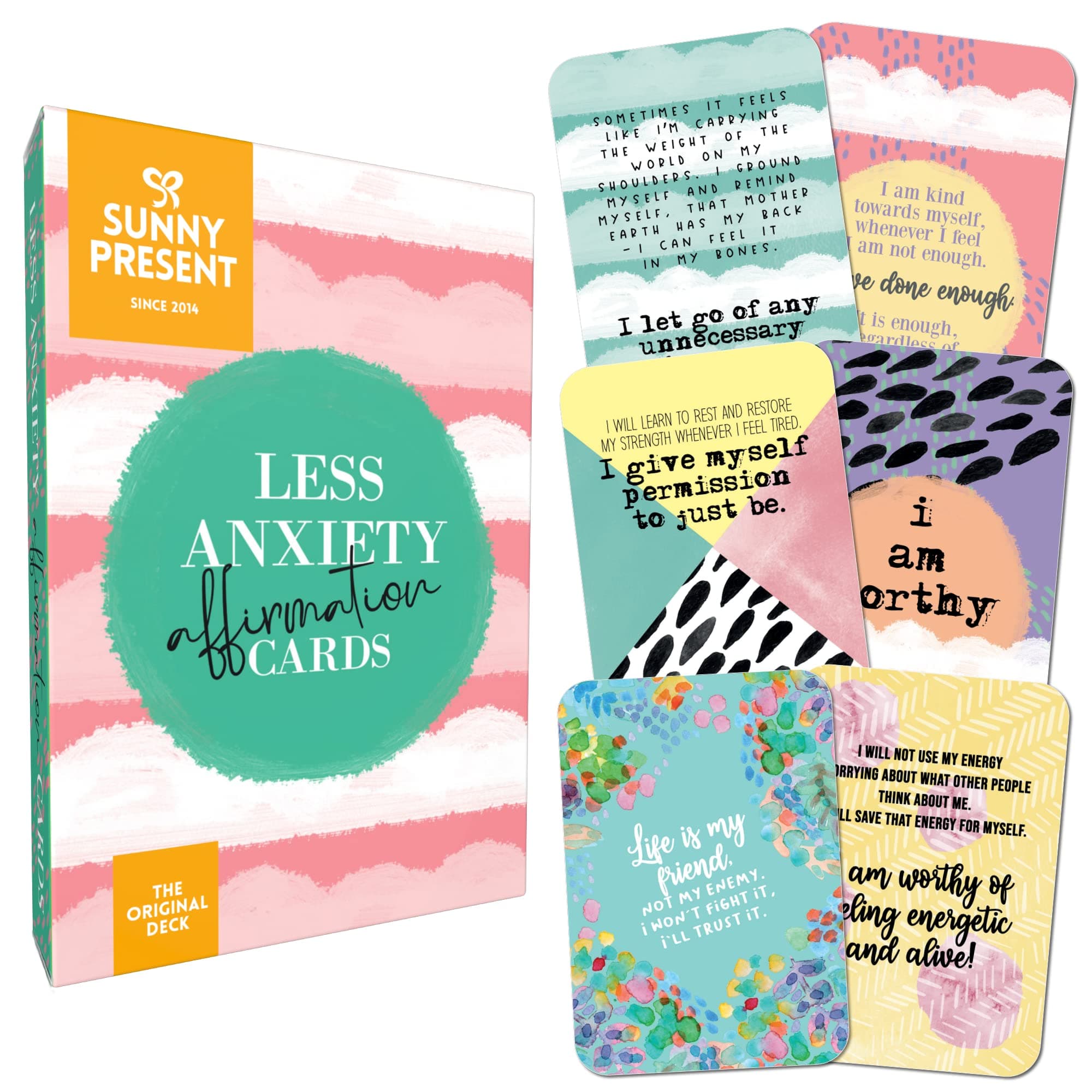 Less Anxiety Affirmation Cards