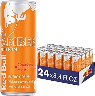 - Energy Drink, Amber Edition Strawberry Apricot, 8.4 fl oz (24 Pack)