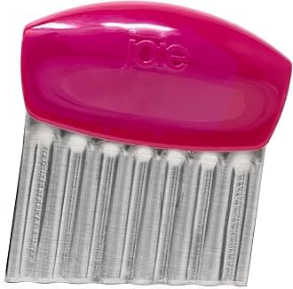 Joie Crinkle Cutter Knife, Wavy Slicer for Potatoes, Vegetables and Fruits, Great for Kids First Cutting Tool, Fun Kitchen Gadget, Stainless Steel, BPA-Free, Colors May Vary