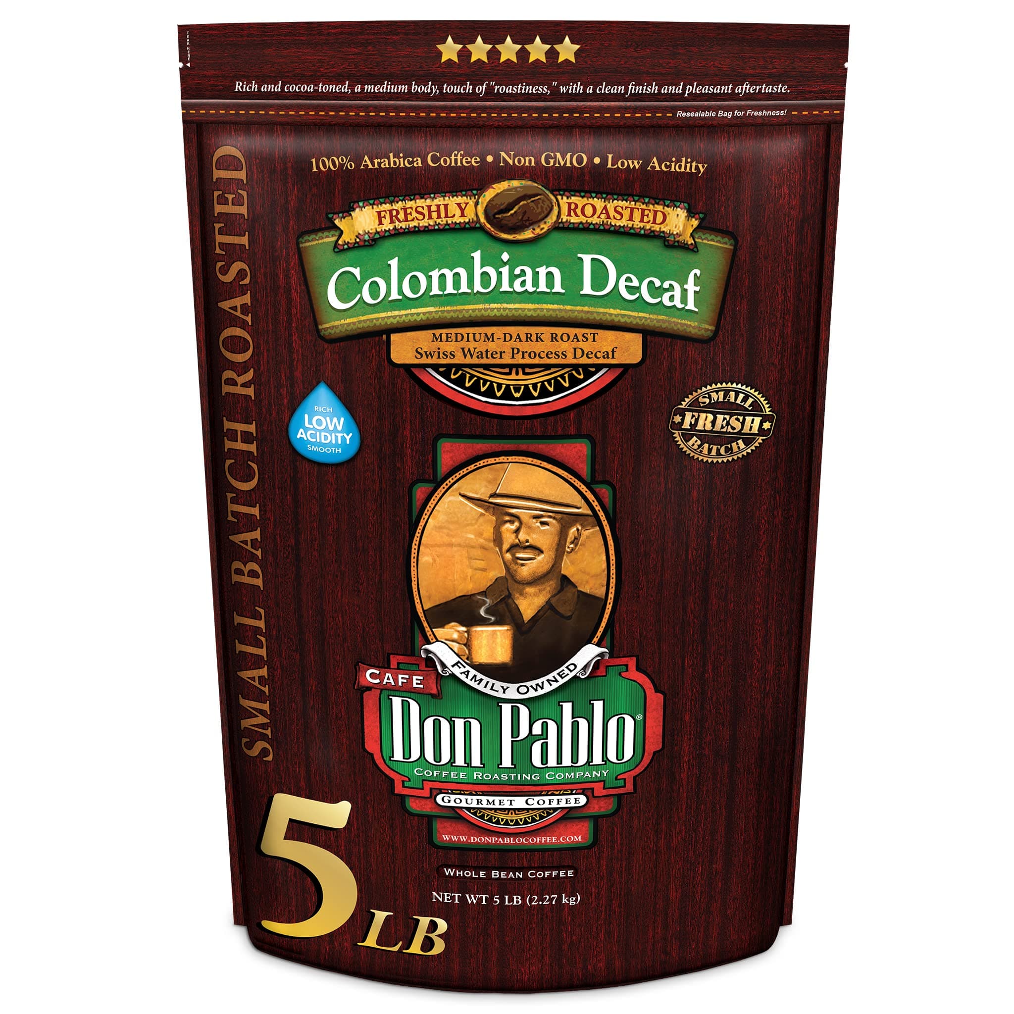 5 LB Don Pablo Colombian Water Process Decaf