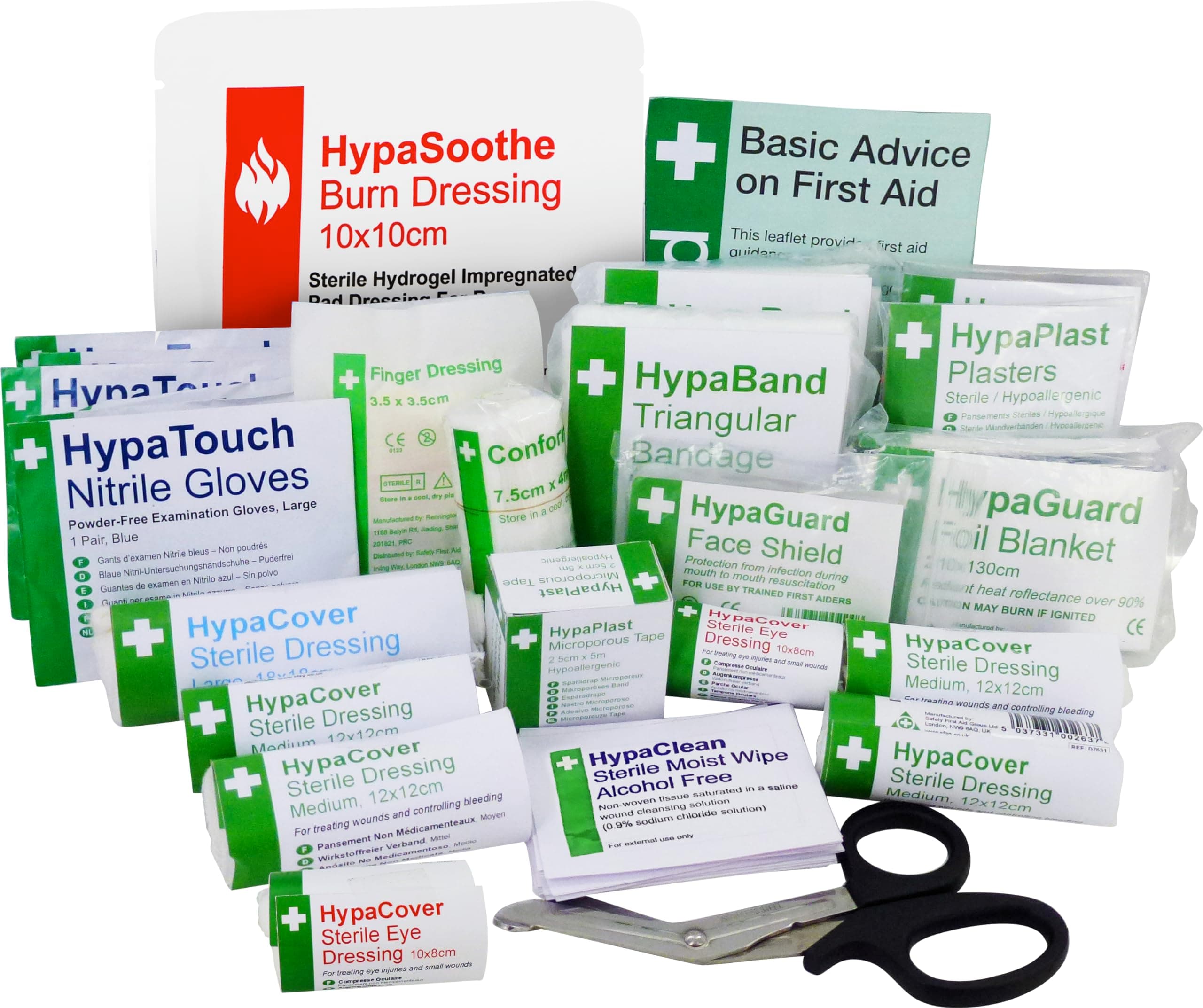 Safety First Aid Group Workplace First Aid Kit Refill BS 8599 Compliant, Small