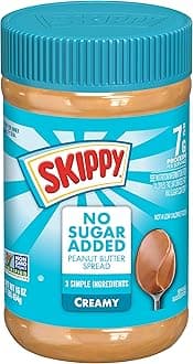 SKIPPY Creamy Peanut Butter Spread No Sugar Added, 16 Ounce