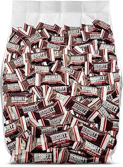 Hershey Sugar Free Dark Chocolate Miniature Bars - Bulk Special Dark Chocolate with Zero Sugar - Individually Wrapped Bulk Chocolate - Sugar Free Hershey Chocolate - 50 Pieces