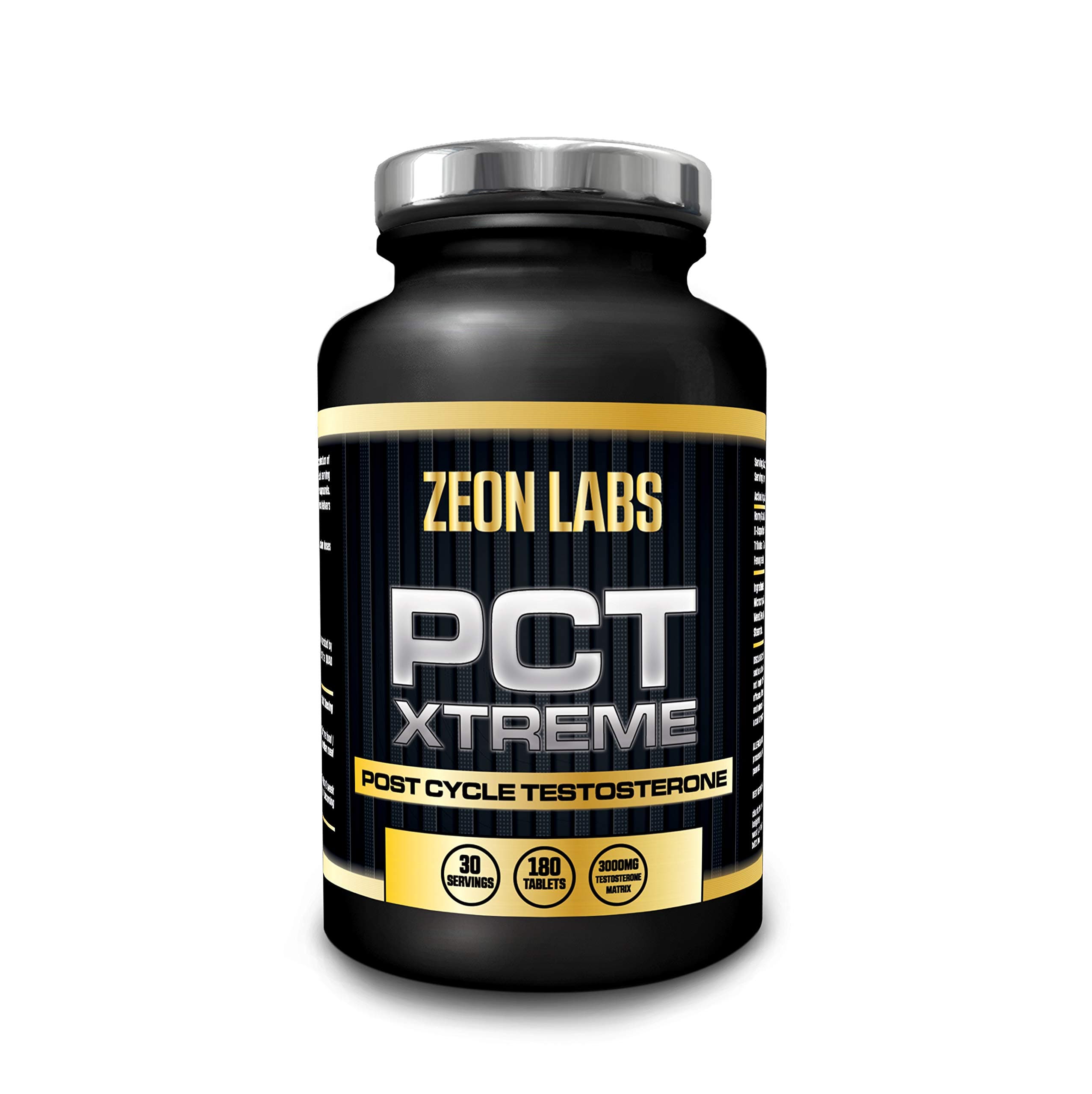 PCT Xtreme - 120 Capsules |Post Cycle Support Supplement which contributes to Normal Testosterone Levels | Exclusively Made in The UK