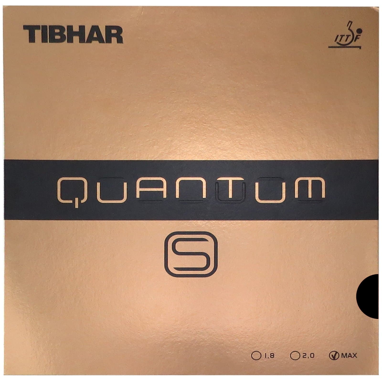 Tibhar Quantum - S Table Tennis Rubber , Black , Max