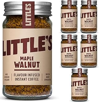 – Little's Maple Walnut Flavoured Instant Coffee, 6 Pack (50g x 6) - Rich & Smooth Coffee, Infused With Maple Walnut Flavour - Vegan Friendly, Low Calories, No Added Sugar