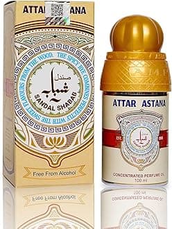 Sandal Shabab Concentrated Perfume Oil 100 Ml,Long-Lasting Alcohol-Free Fragrance Attar,unisex perfume,arabic perfume for men
