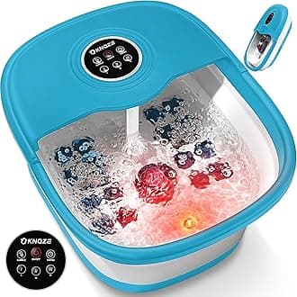 KNQZE Heated Massage Foot Bath with Heating,Vibrating Bubble Massage