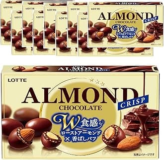 Lotte Almond Chocolate (Crisp) 80 g x 10 Packs
