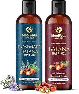 - Pure Batana & Rosemary Batana Oil Special Combo for Hair Growth By Dr Sebi Sourced From Honduras | Promotes Thicker, Shiny, Stronger & Healthy Hair | Hair Fall Control (Each 100 ml)