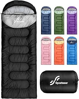 Sleeping Bag for Adults & Kids, Cold Weather & Warm Waterproof Camping Sleeping Bag, Compact Portable for Camping Hiking & Travel
