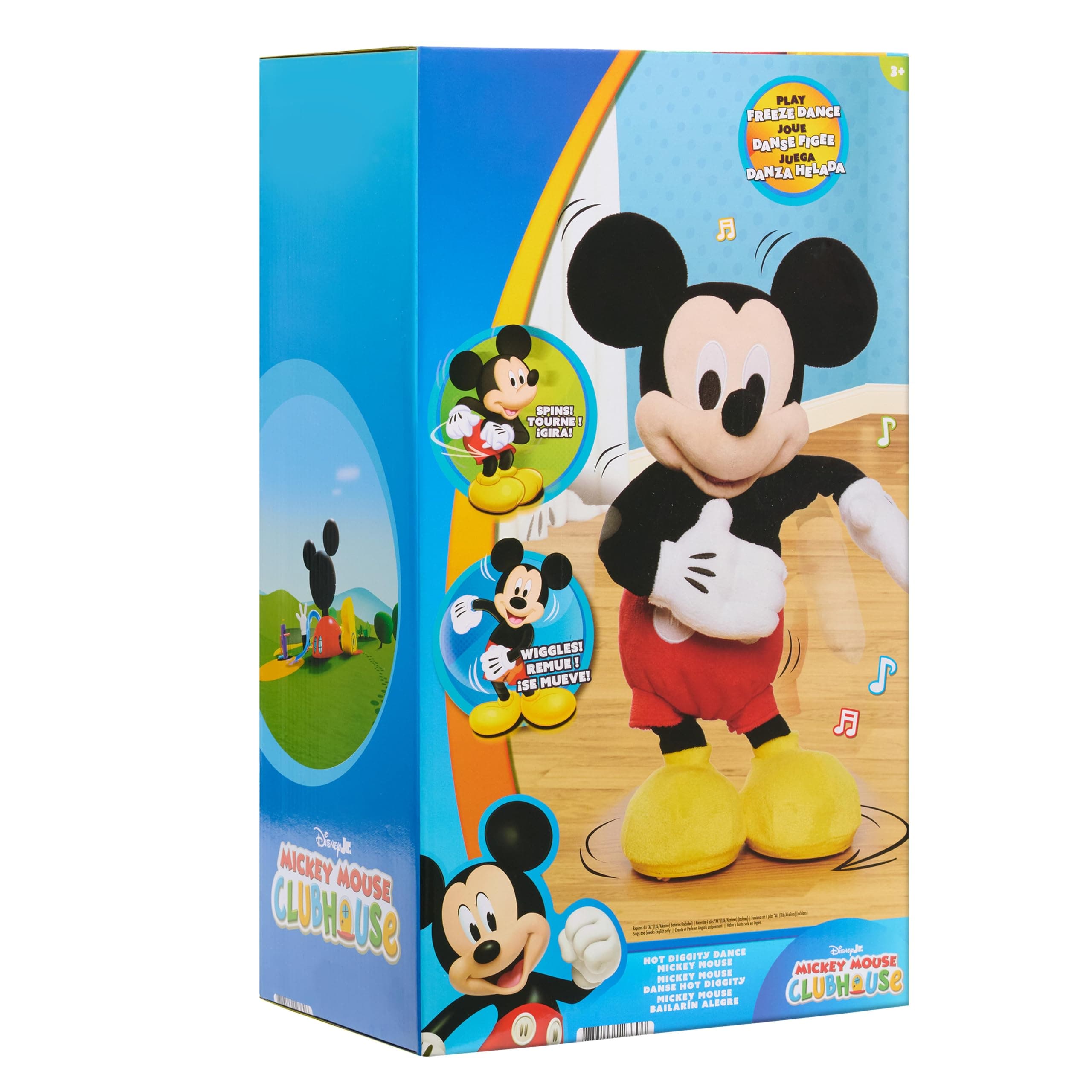 Junior Mickey Mouse Hot Diggity Dance Mickey Feature Plush, Motion, Sounds, and Games, Officially Licensed Kids Toys for Ages 3 Up by Just Play