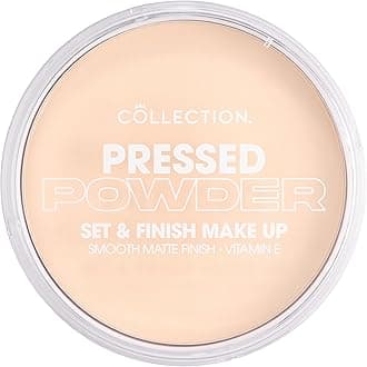 Collection Cosmetics Pressed Powder, Velvety Matte Finish, 15g, Ivory