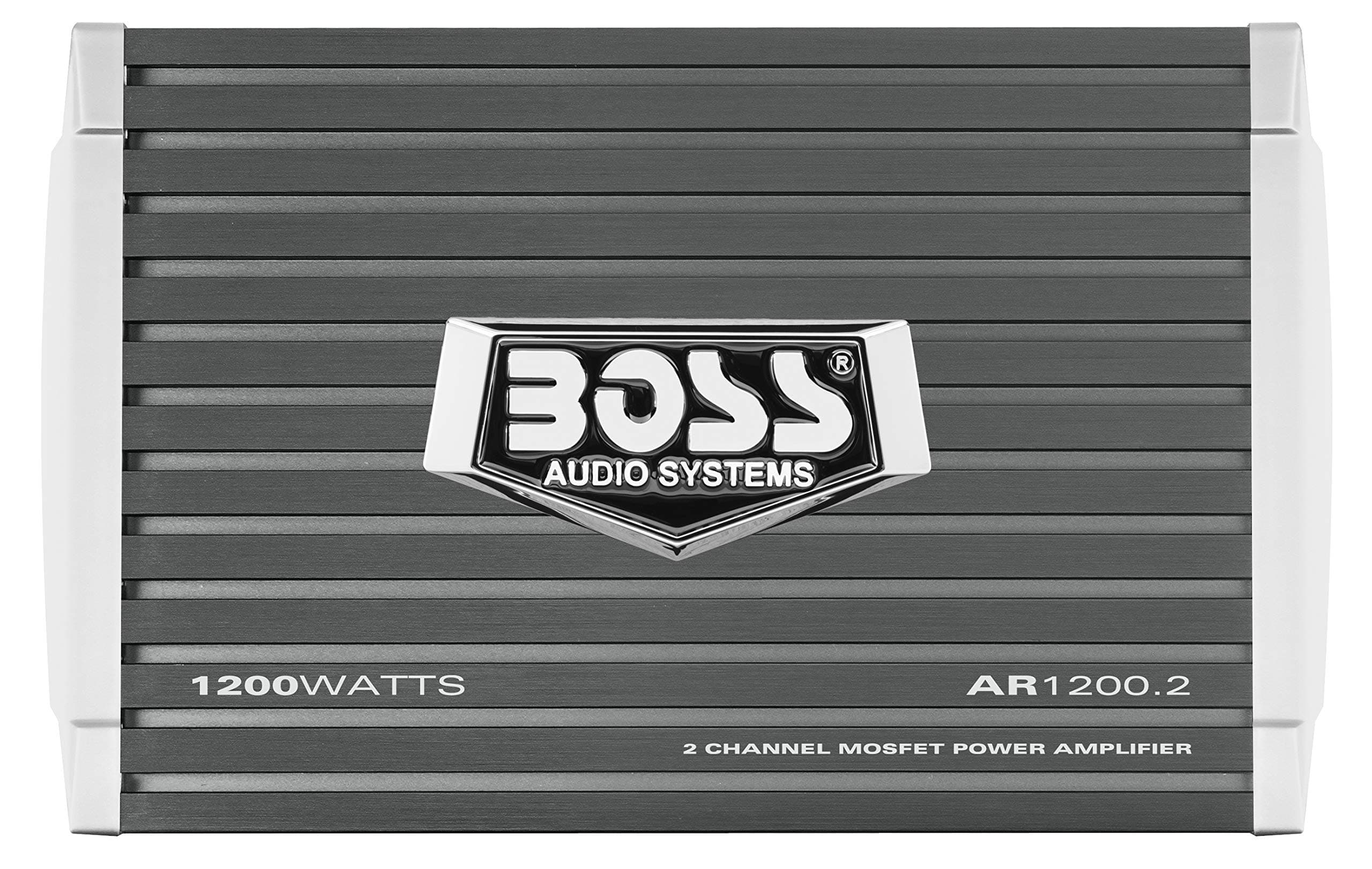 BOSS AUDIO AR1200.2 Armor 1200-Watt Full Range, Class A/B 2-8 Ohm Stable 2 Channel Amplifier with Remote Subwoofer Level Control by BOSS Audio