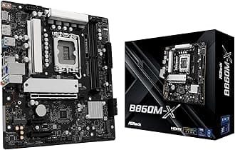 ASRock B860M X DDR5 9066 MHz 128GB M.2 B860 LGA1851 Micro ATX Motherboard Int...