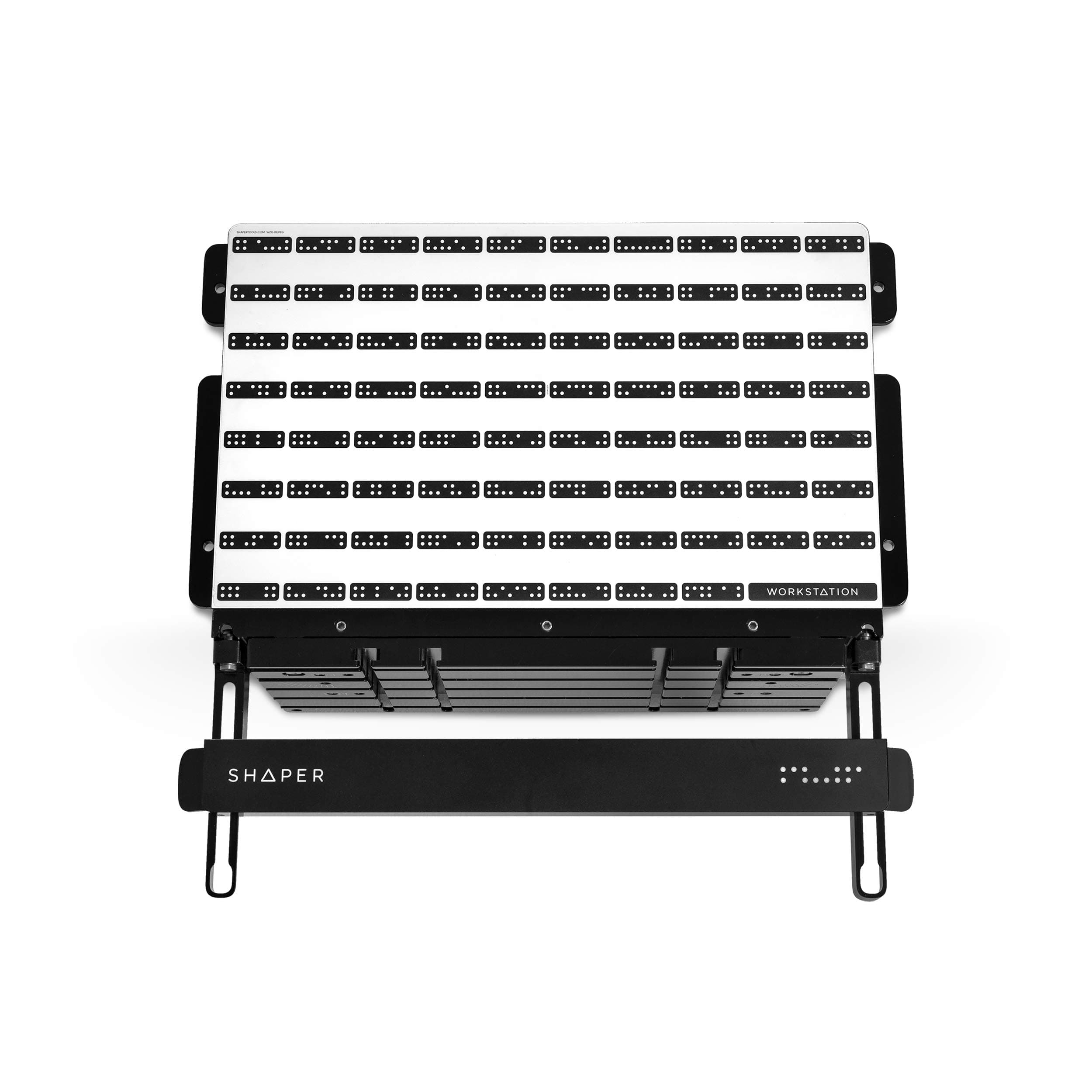 SHAPERWorkstation - Ultimate workholding and fixturing solution - SW1-AA - Easily adjustable shelf for small or irregular workpieces - Intuitive indexing pins for alignment and registration