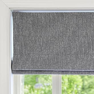 Roman Window Shades Window Blinds, Dark Grey Window Roman Shades, Custom Washable Fabric Roman Blinds for Windows, Doors, French Doors, Kitchen Windows