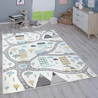 Paco Home Children's Rug Child's Room Girls Boys Various Motifs And Sizes, Size:160x220 cm, Colour:Cream 3