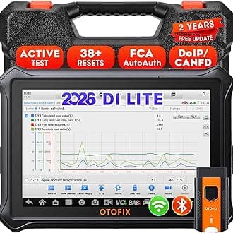OTOFIX D1 Lite OBD2 Scanner, [2 Years Free Update] 2026 with Bi-Directional Control Scan Tool, All System Diagnostics, 38+ Functions, Oil Reset, EPB, SAS, BMS, ABS Bleeding, Auto VIN, FCA SGW