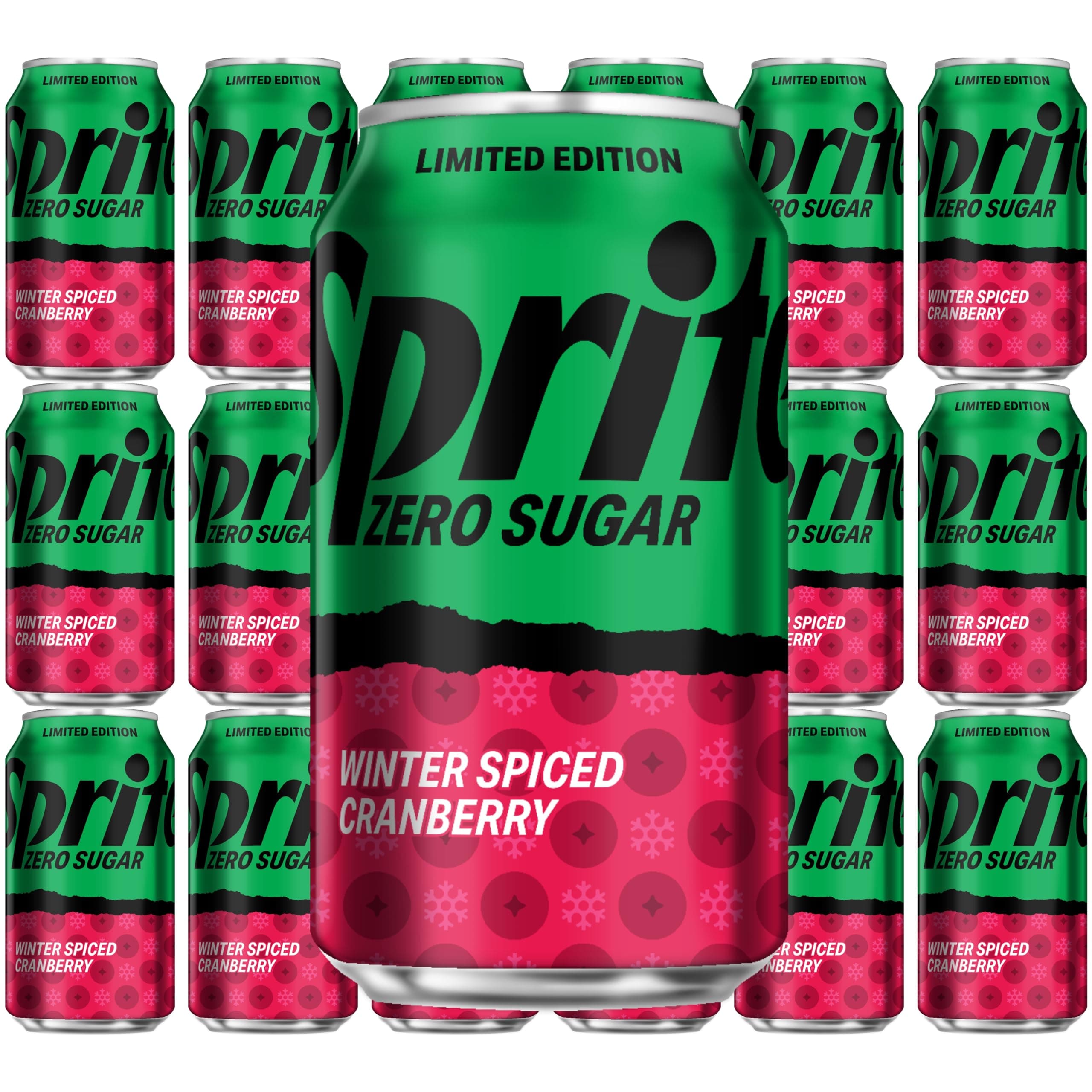 Sprite Cranberry Zero Sugar, 12 fl oz, 18 cans
