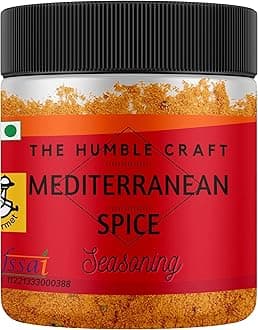 The Humble Craft Mediterranean Spice Seasoning – 100g Blend with Savory Garlic & Herb Flavor, Ideal for Chicken, Fish, Shrimp, Prawns & More – Rich, Authentic Taste.
