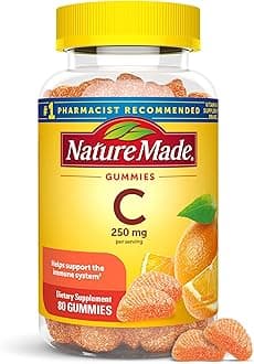 Nature Made Vitamin C 250mg Gummies, 80ct to Help Support the Immune System† (Packaging May Vary)