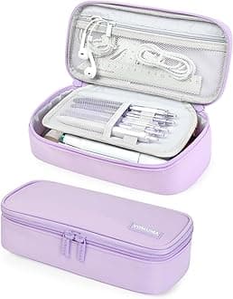 Pencil Case,Large Capacity Pencil Pouch,Aesthetic Zipper Pencil Box, Back to School Supplies for College Student Teen Adults,Travel Essentials,Electronic Cable Organize