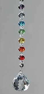 Crystal Suncatcher Rear View Mirror Car Charm Ornament, Chakra Decoration, Hanging crystal ball, decoration, Rainbow Maker, Sun Catcher, Lightcatcher,