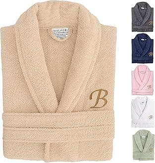 Aristocrat Custom Embroidered 100% Turkish Cotton Bathrobe –Personalized Robe, Soft Terry Cloth Unisex Bathrobe