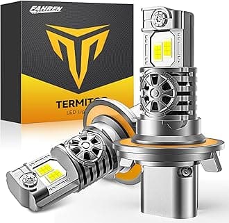 Termitor - Upgraded H13 Bulbs, 800% Super Bright 9008/h13, 1:1 Real Halogen Size, Cool White 6500K, IP68 Waterproof, Plug and Play, 2 Pack