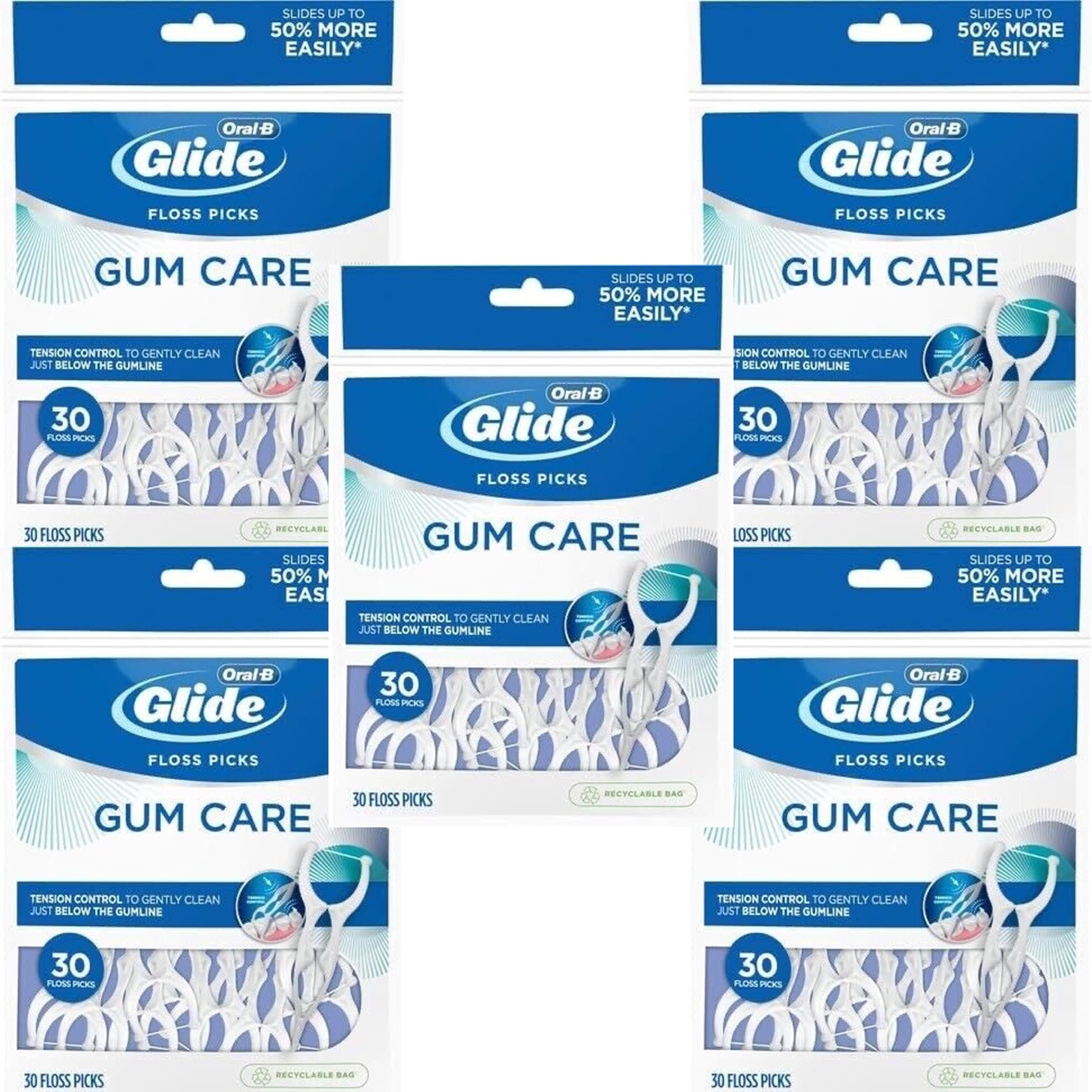 Glide Pro Health Advanced Floss Pick 30 Ea (Pack of 5)