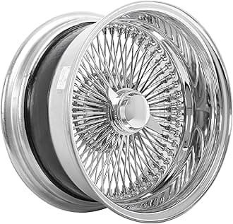 | 18x8” | Reverse 100-Spoke Straight Lace | Includes 4 Knock Offs, 4 Adapters and Tool | 18 Inch Rims | Chrome Finish